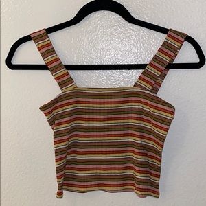 Colorful Cropped Tank Top